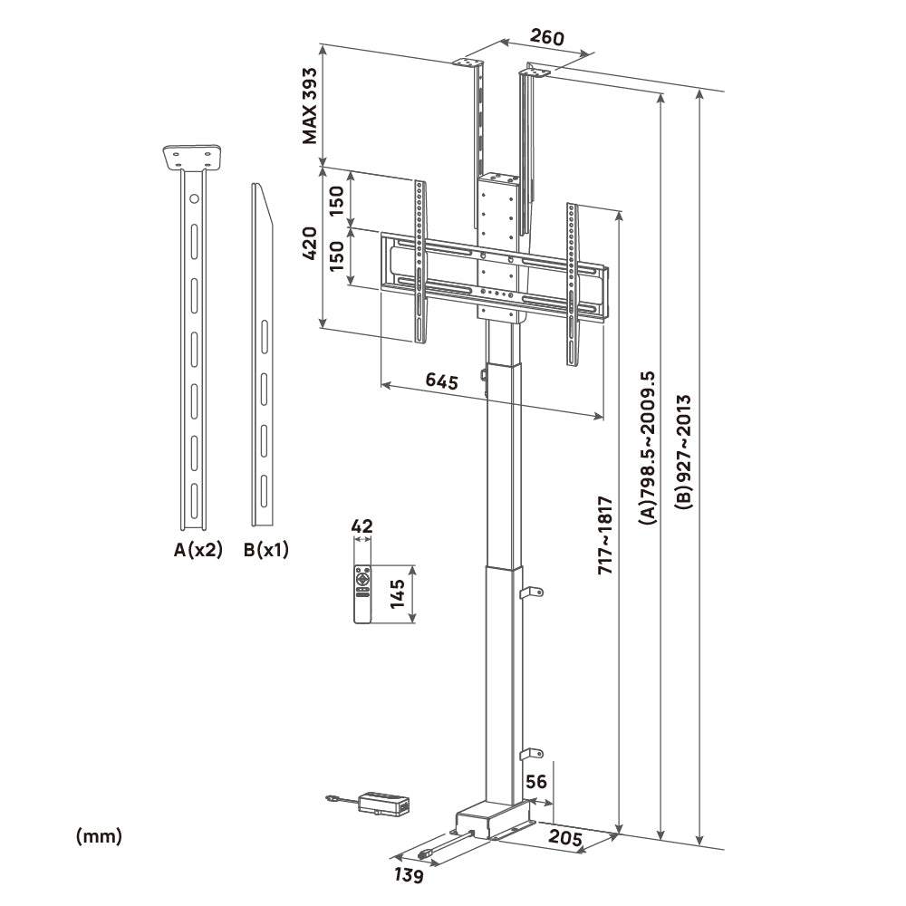 ChowLIFT 5|Motorized TV Stand