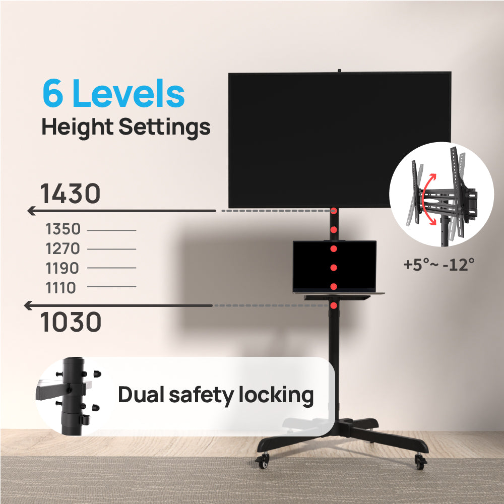 ChowLIFT 1｜Compact Mobile TV Stand