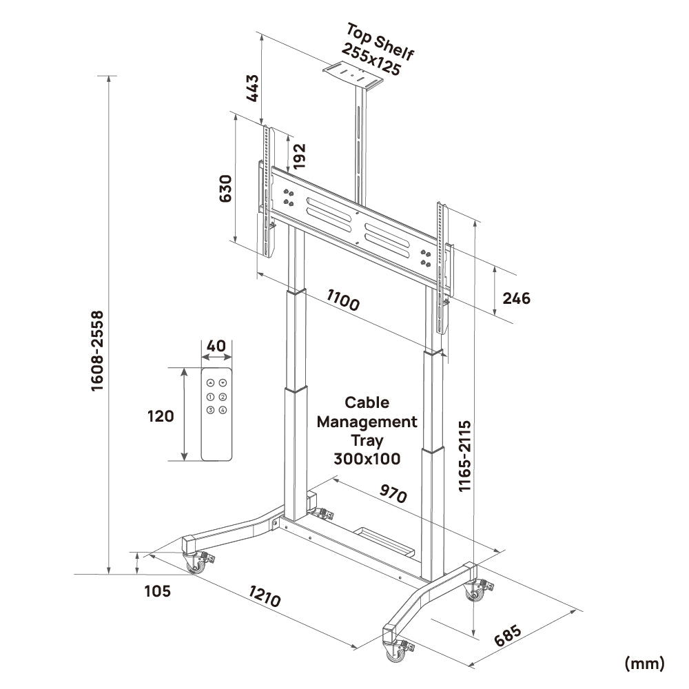 ChowLIFT 8｜Motorized Mobile TV Stand