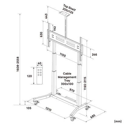 ChowLIFT 8｜Motorized Mobile TV Stand